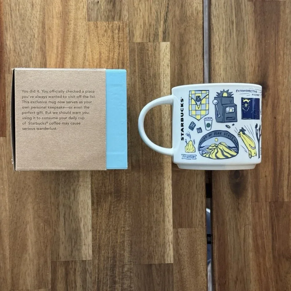 Starbucks Been There Series Nevada Ceramic Coffee Mug Cup 14 oz‎ NEW IN BOX